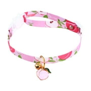 iju7gthy for cats calming Cute Fruit Pet Collar Solid Color Bow Collar Cat Collar Collar with Bell for Your